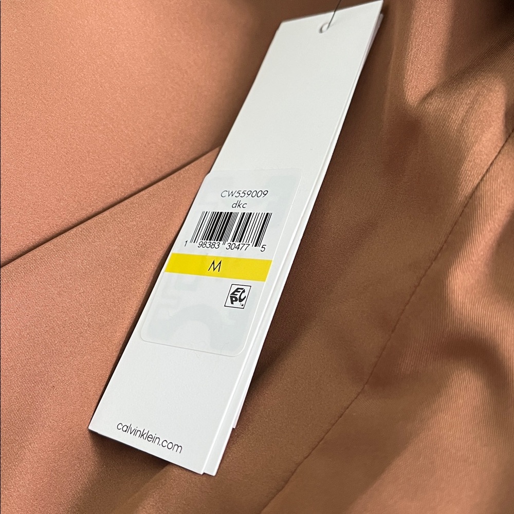 Calvin Klein Elegant Tan Women's Coat - Picture 12 of 14
